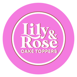 Lilyandrosecaketoppers